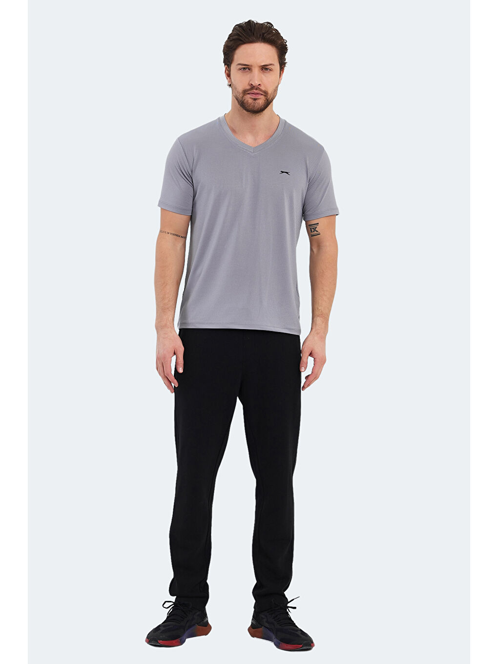 Erkek Tişört Gri-6