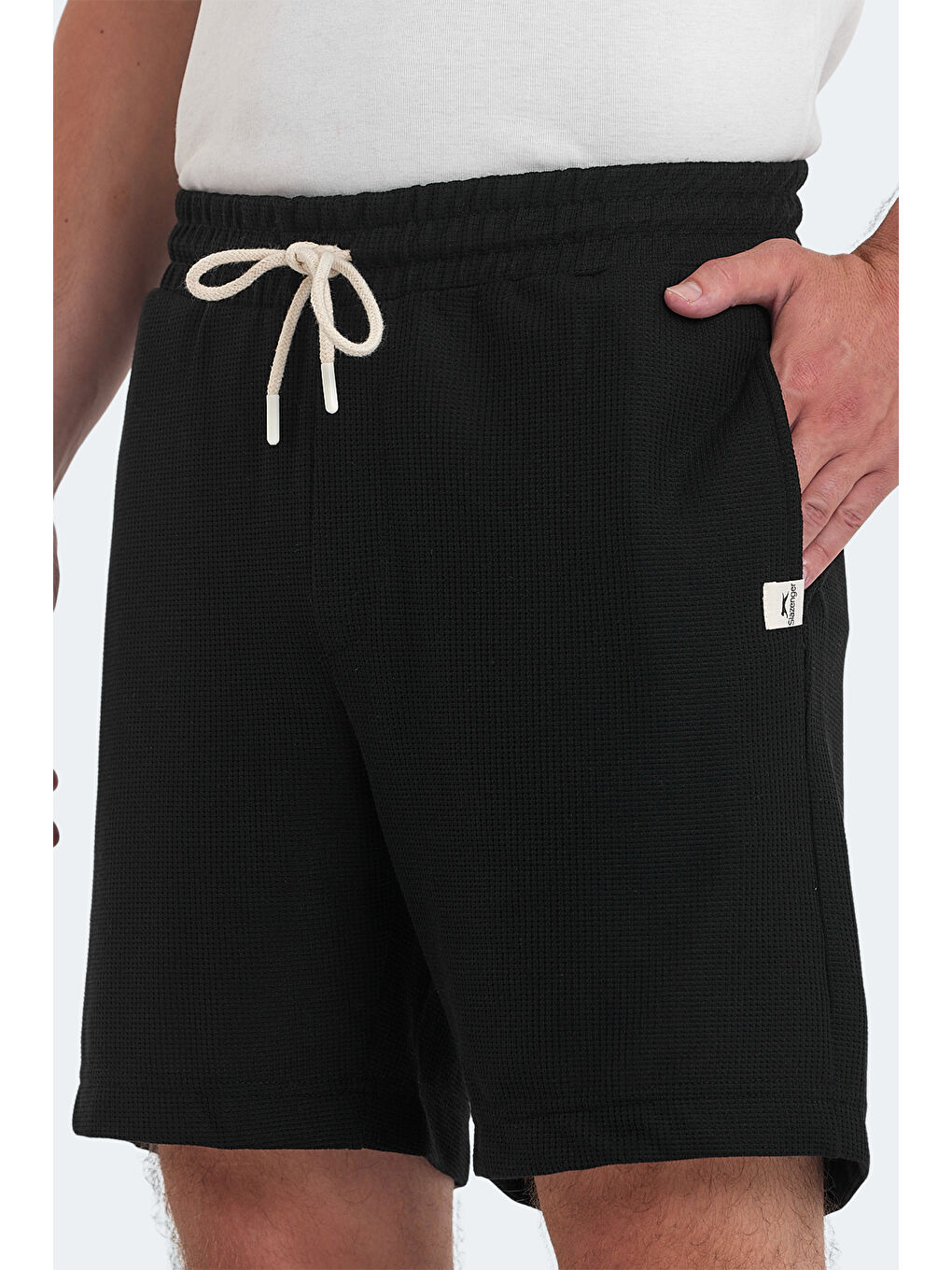 VALERI I Erkek Cepli Siyah Şort-3