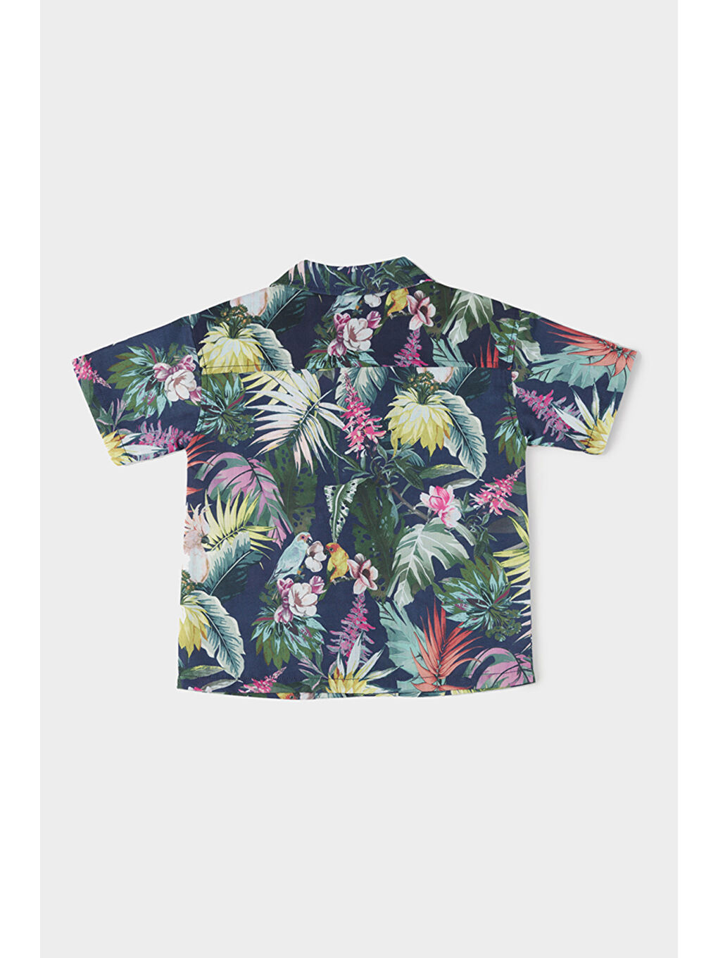 Erkek Çocuk Desenli Lacivert Gömlek-4