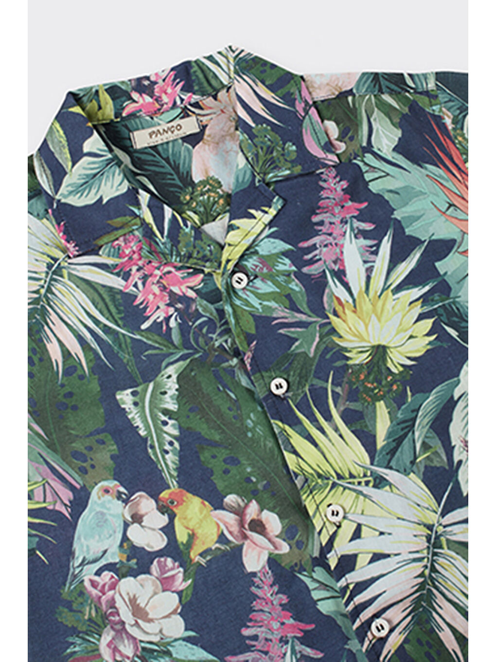 Erkek Çocuk Desenli Lacivert Gömlek-5