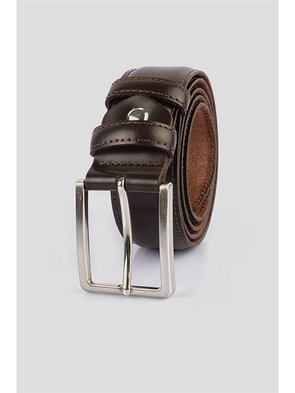 Kahverengi Hakiki Deri Erkek Kemer