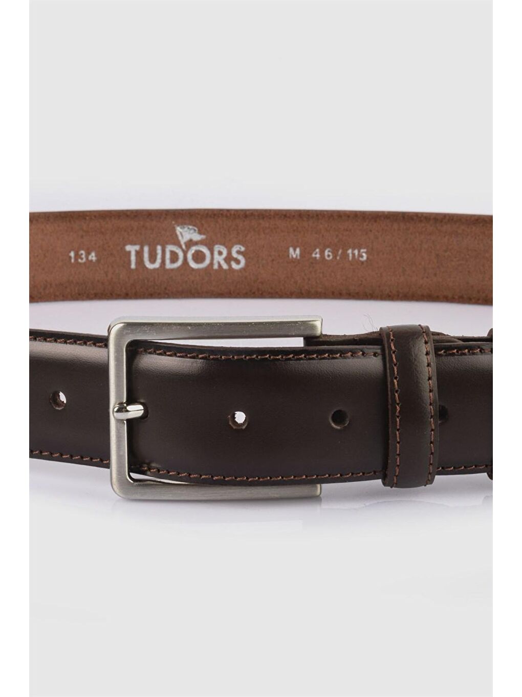 Kahverengi Hakiki Deri Erkek Kemer-1