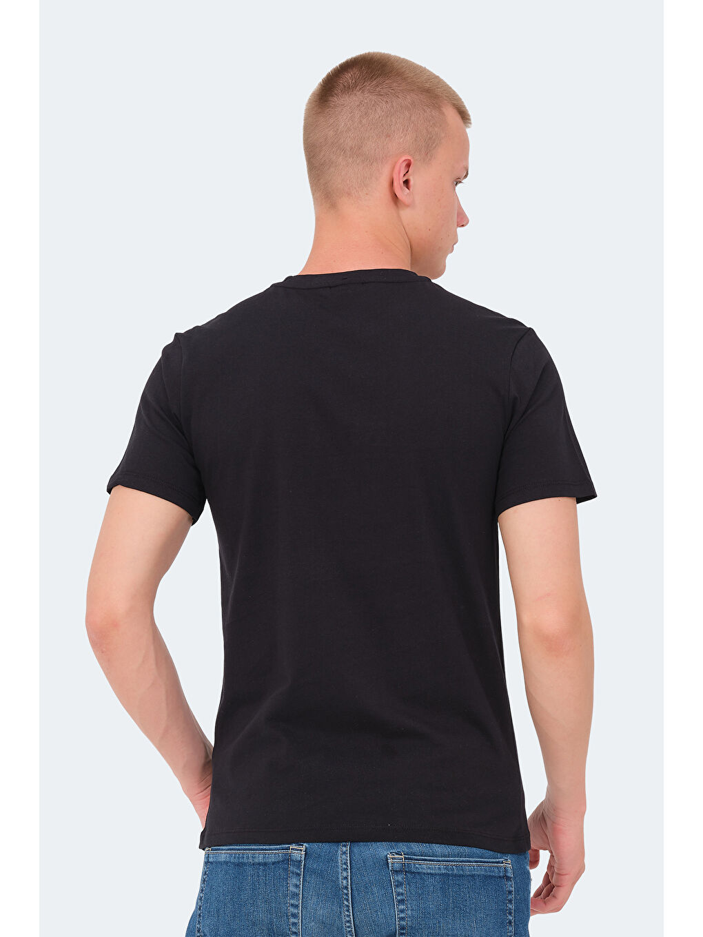 VOLKER I Erkek %100 Pamuk Tişört Lacivert-1