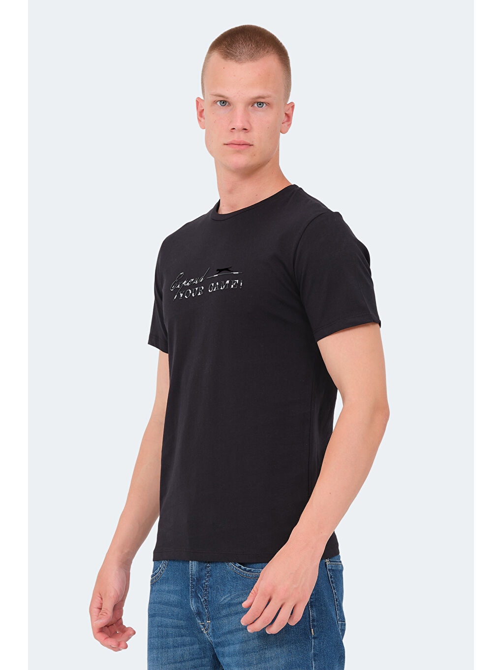 VOLKER I Erkek %100 Pamuk Tişört Lacivert-2