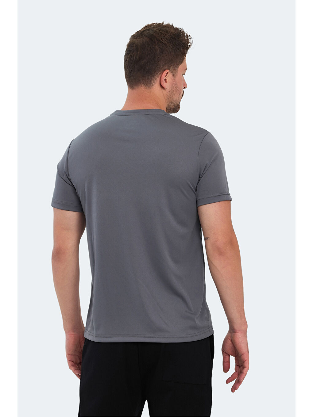 Erkek Tişört Koyu Gri-1