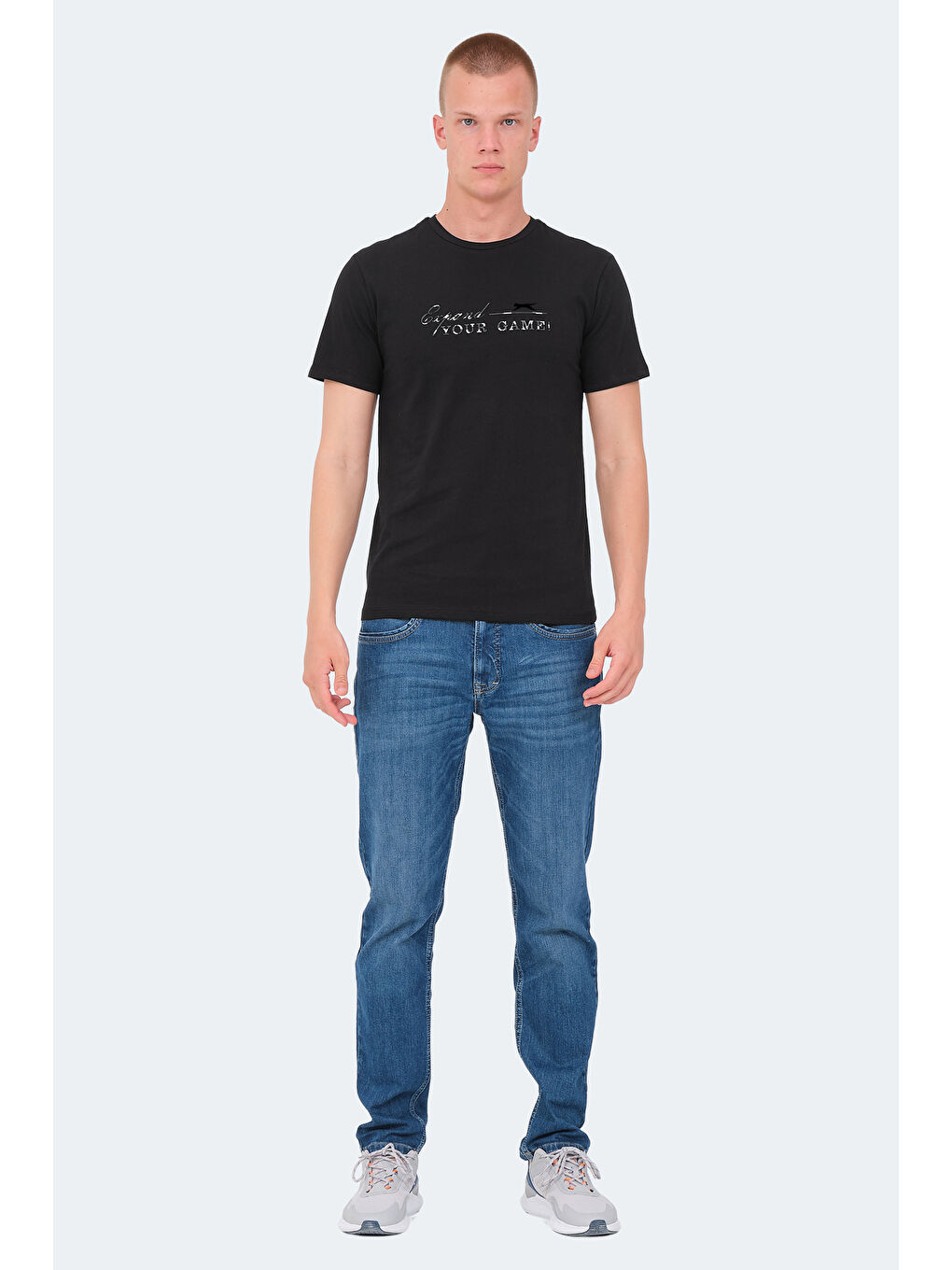 VOLKER I Erkek %100 Pamuk Tişört Lacivert-6