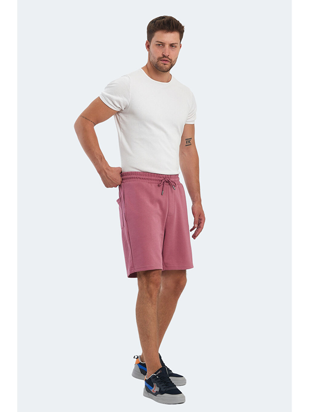 Pembe VIRTUALLY I Erkek Cepli Gül Şort-6