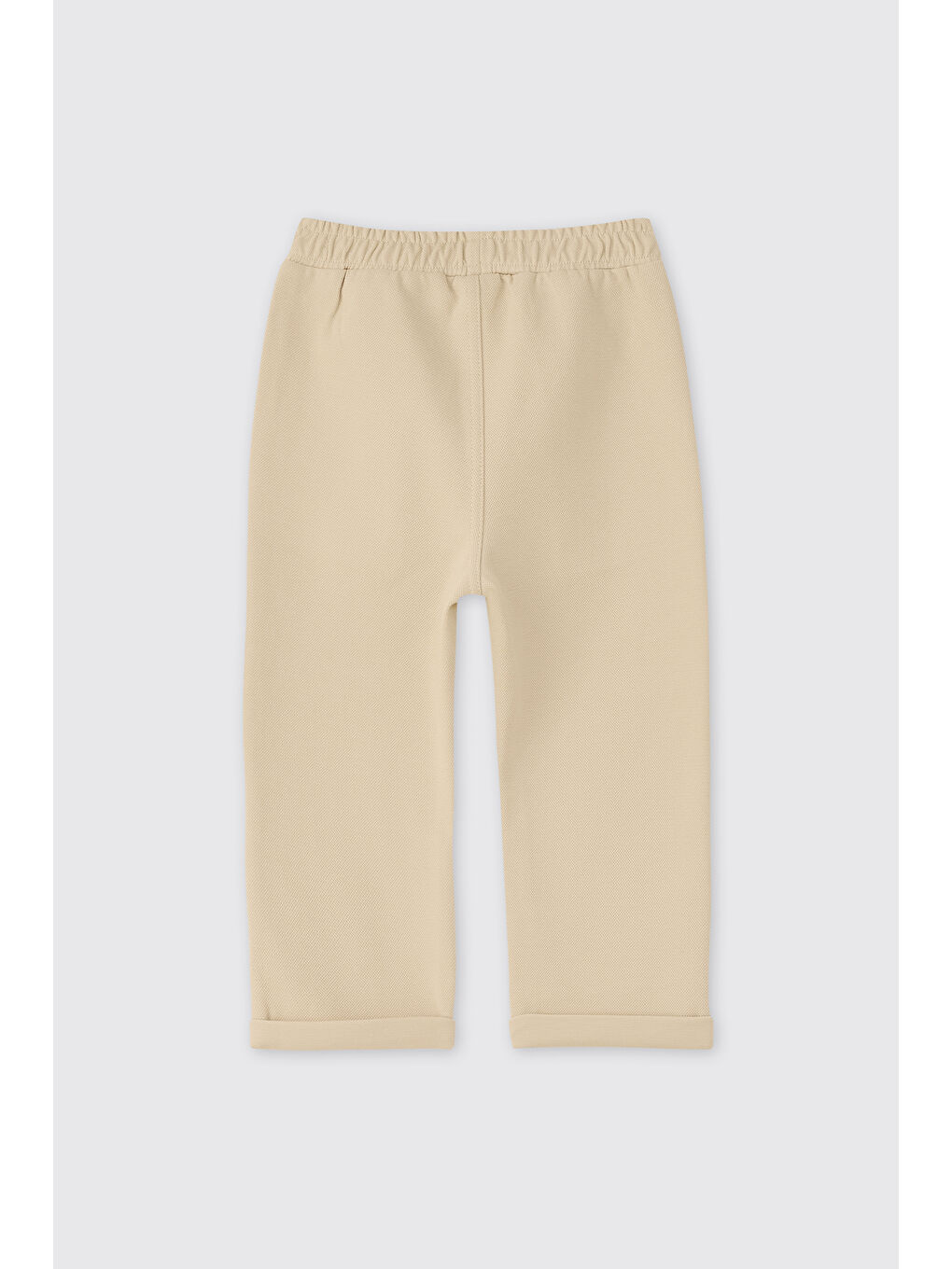 Erkek Bebek Örme Bej Pantolon-1