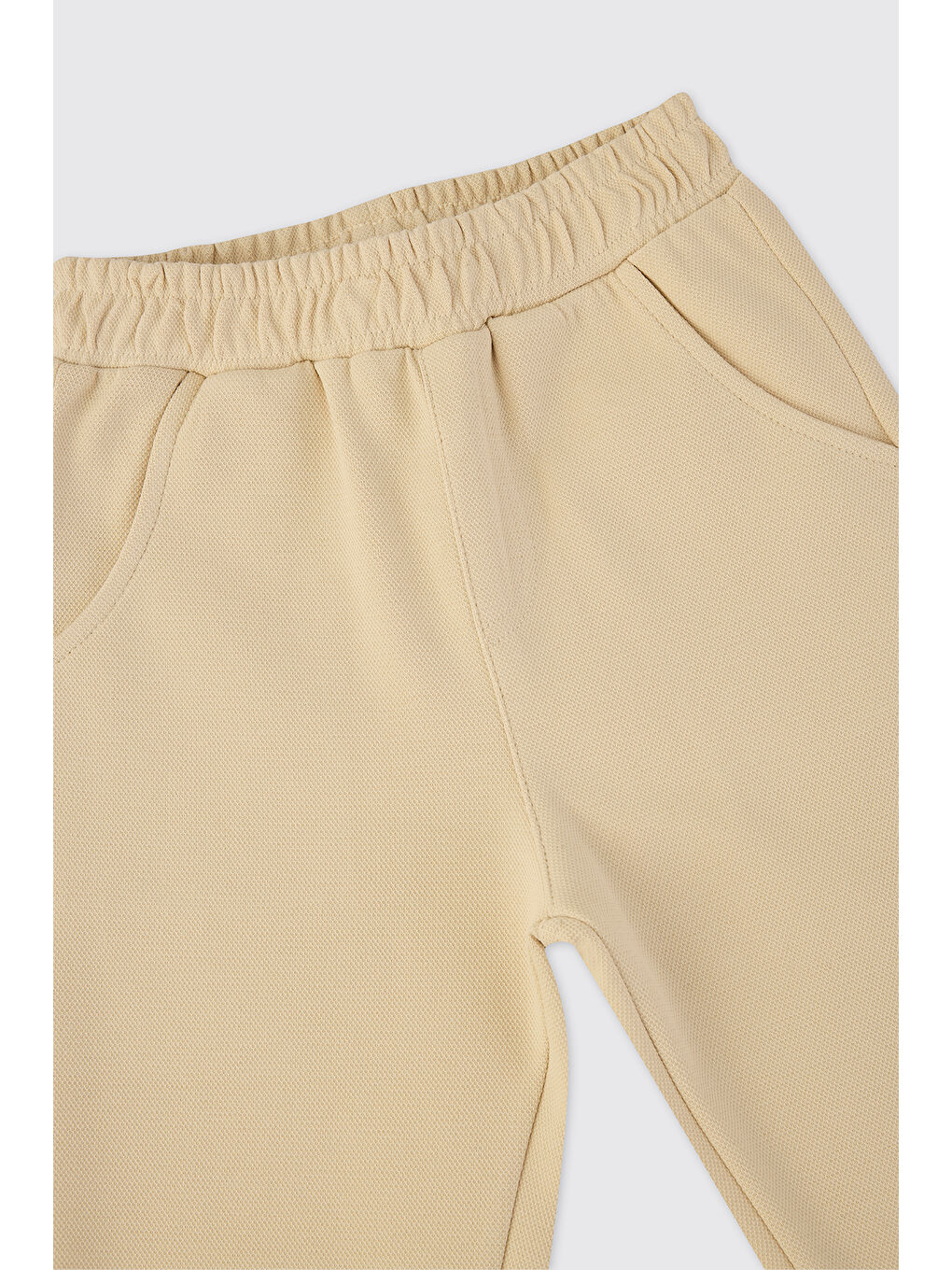 Erkek Bebek Örme Bej Pantolon-2