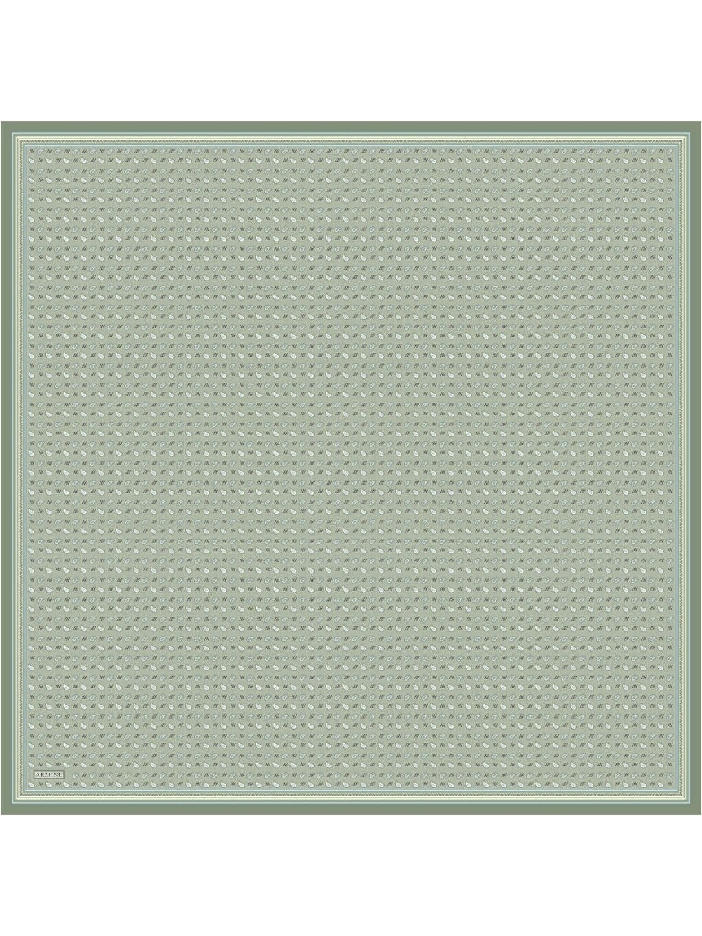 Yeşil Saf İpek Sura Eşarp 9548D 52-3