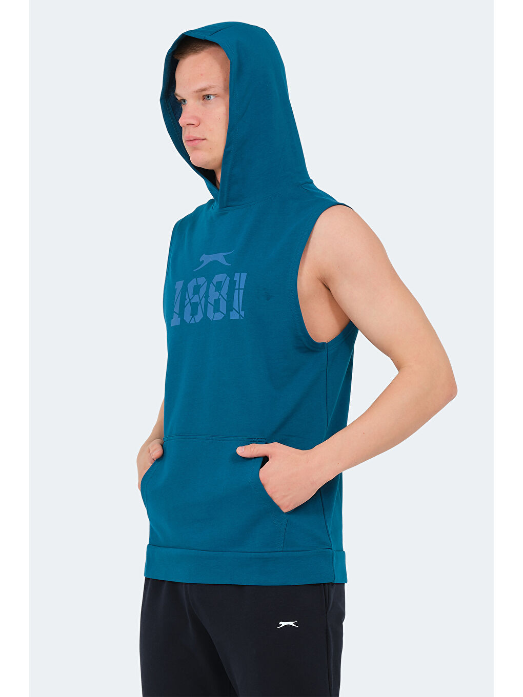 VASILISA Erkek Kolsuz Tişört Petrol-2