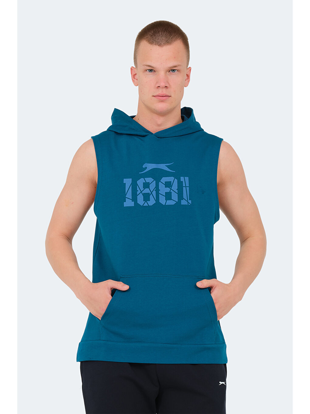 VASILISA Erkek Kolsuz Tişört Petrol-5