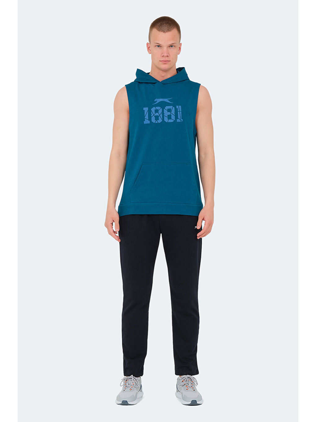 VASILISA Erkek Kolsuz Tişört Petrol-6