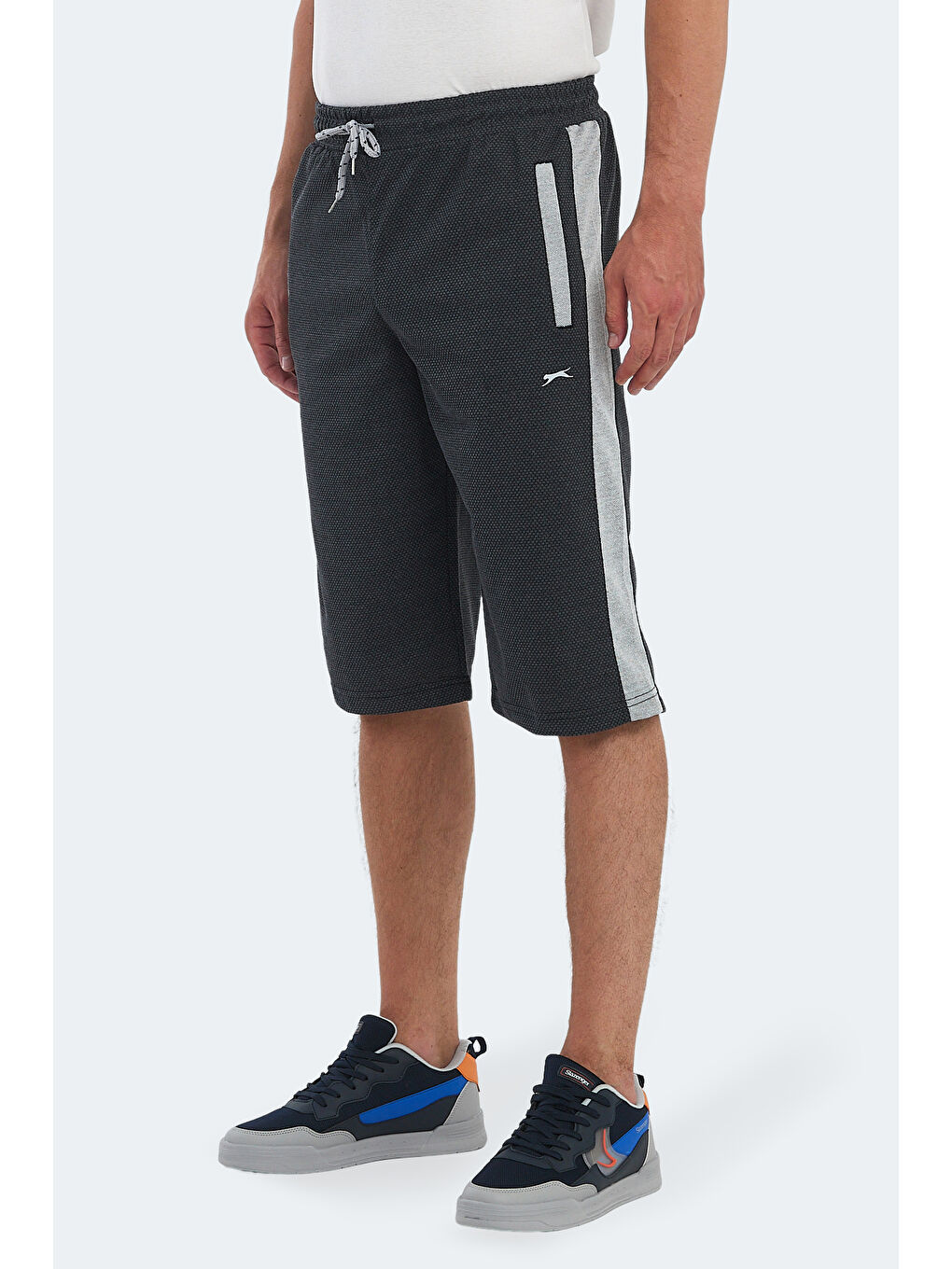 NARAYAN IN Erkek Cepli Kapri Koyu Gri Şort