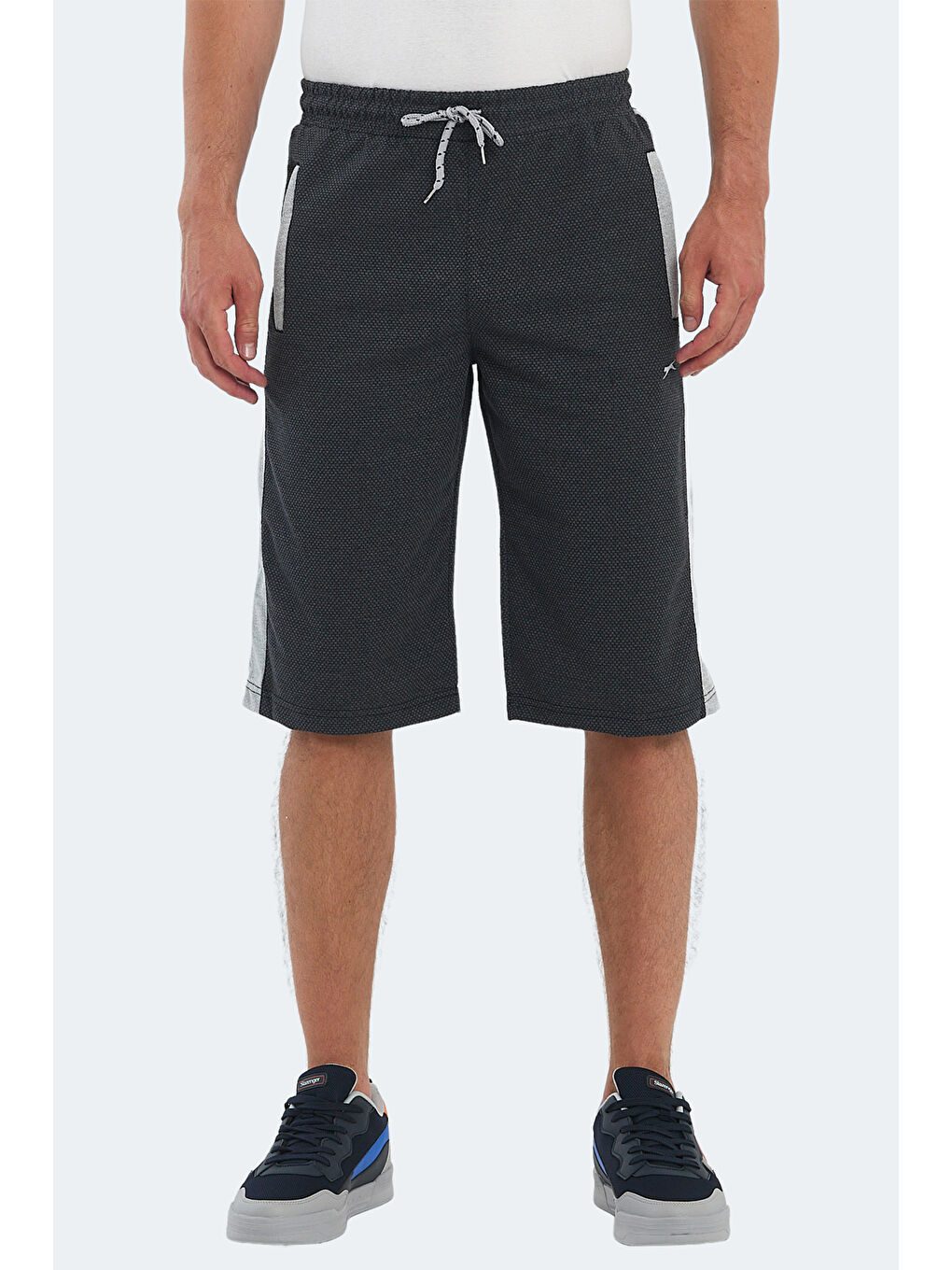 NARAYAN IN Erkek Cepli Kapri Koyu Gri Şort-1