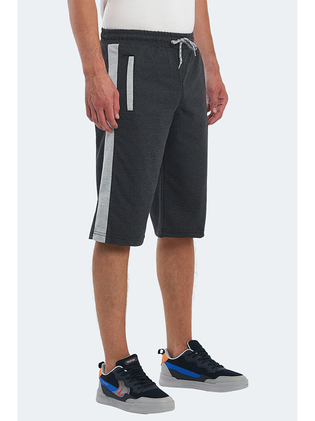 NARAYAN IN Erkek Cepli Kapri Koyu Gri Şort-2