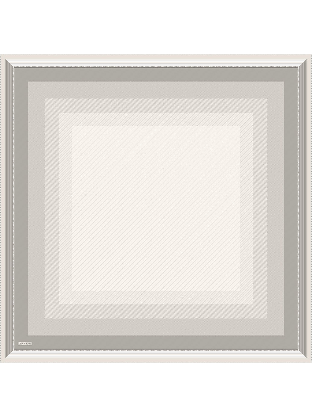 Ekru Saf İpek Twill Eşarp 9526D 06-4