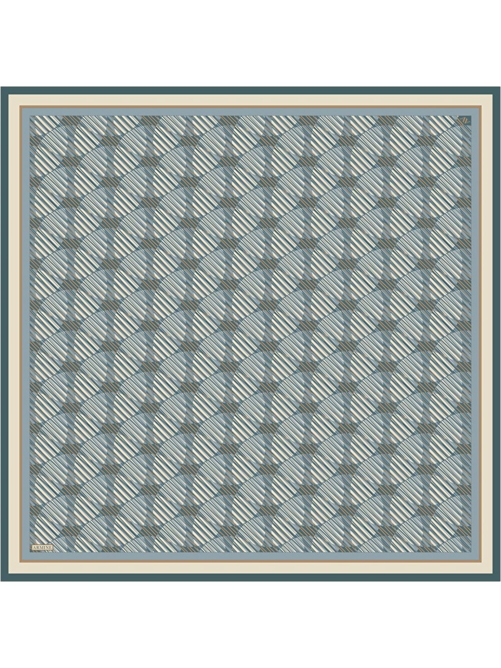 Karışık Saf İpek Twill Eşarp 9533D 84-3
