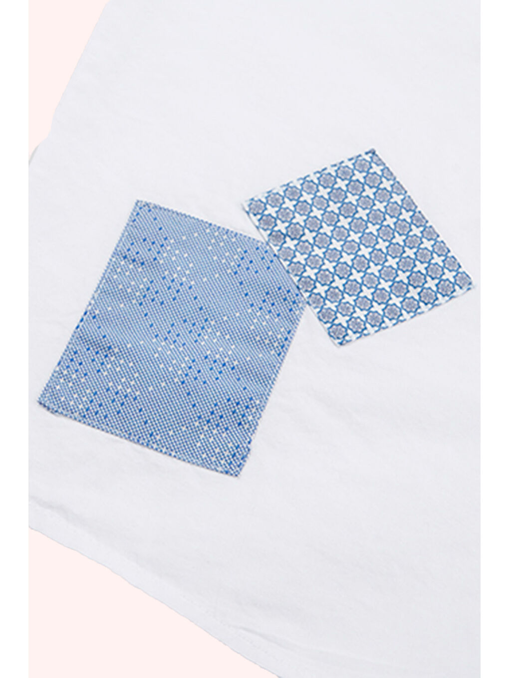 Erkek Çocuk Patch Detaylı Beyaz Gömlek-1