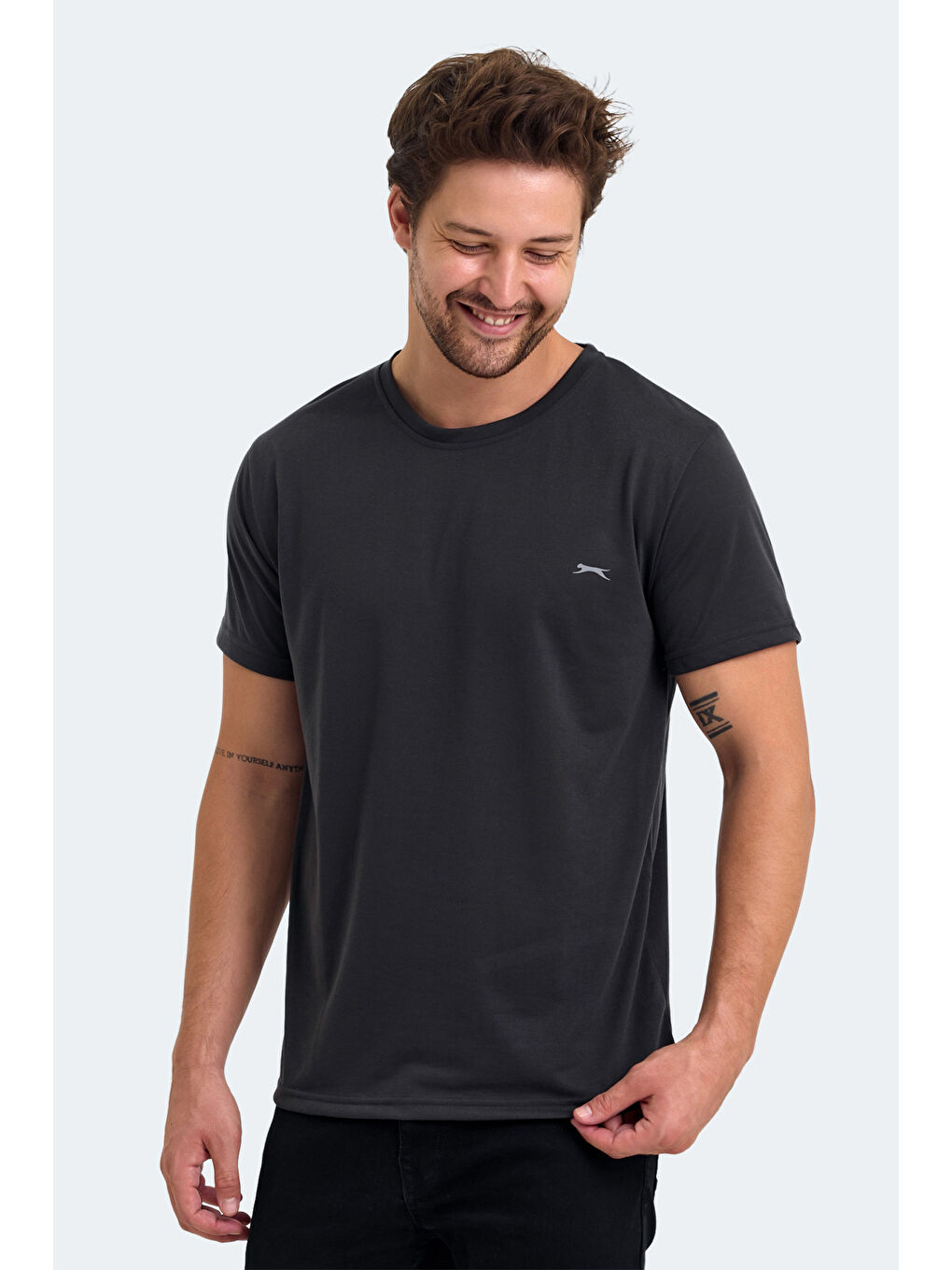 KIELD Erkek Tişört Koyu Gri-3