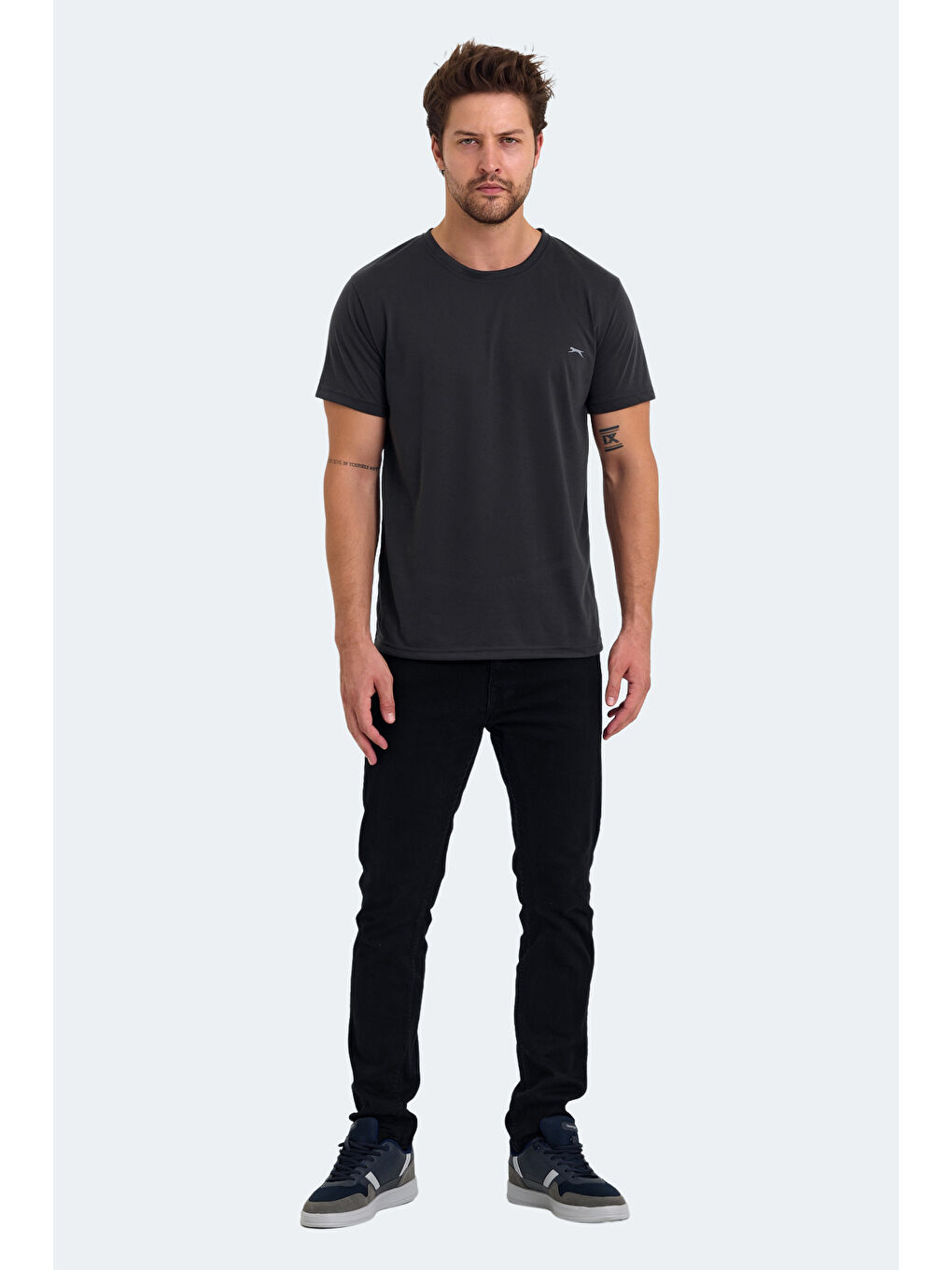 KIELD Erkek Tişört Koyu Gri-6