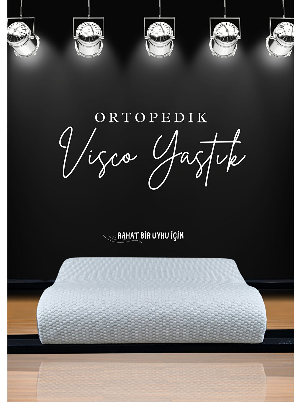 Beyaz Visco Ortopedik Yastık Original | Boyun Destekleyici | Taşıma Çantalı-5