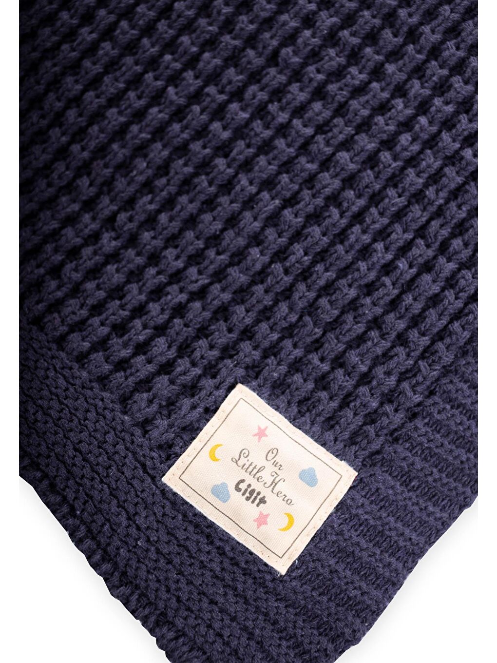 Selanik Triko Battaniye 80X100 (+/-5 Cm ) İndigo Mavi-2