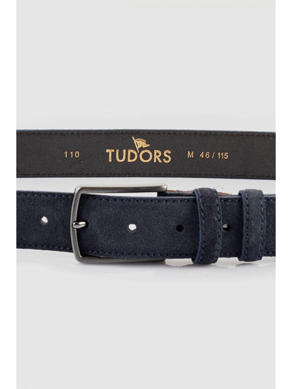 Lacivert Hakiki Deri Erkek Kemer-1