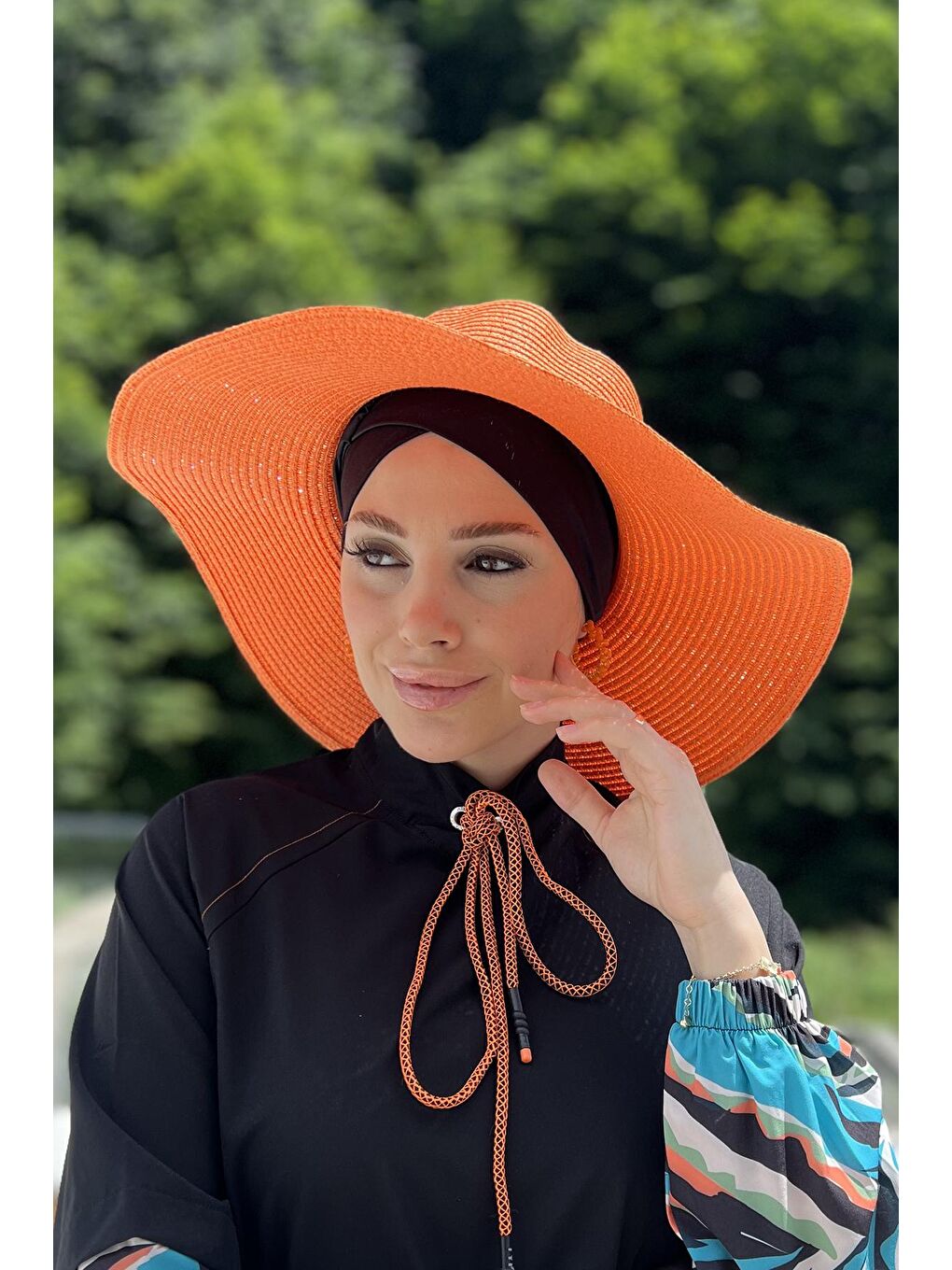 Hasır Şapka Turuncu RŞ-64-3