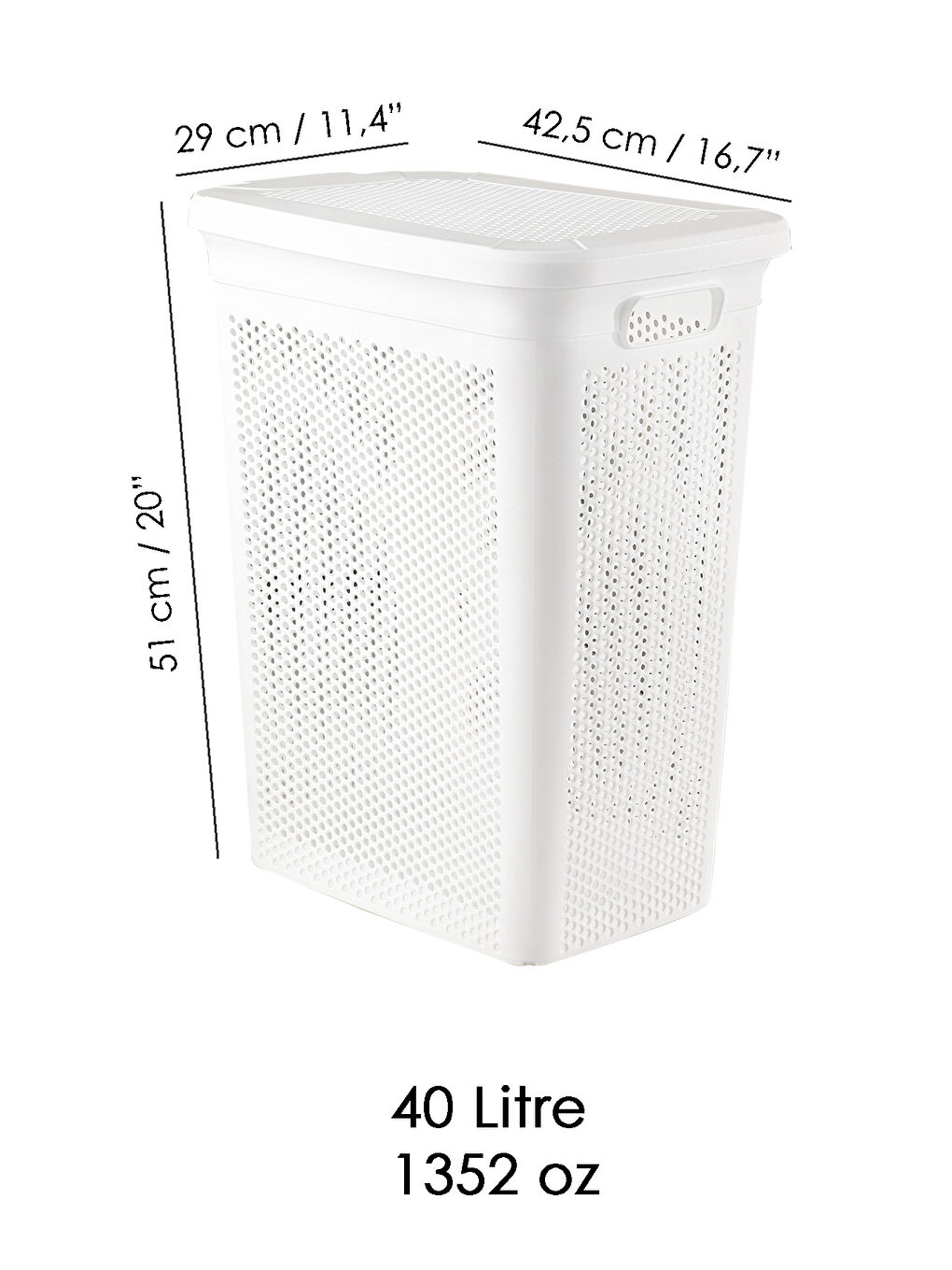 Karışık 2'li Kirli Çamaşır Sepeti Seti 40 l-4