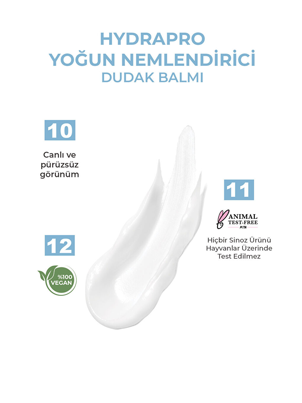 Sinoz Hydrapro Yoğun Nemlendirici Dudak Bakım Balmı 10 gr - 5