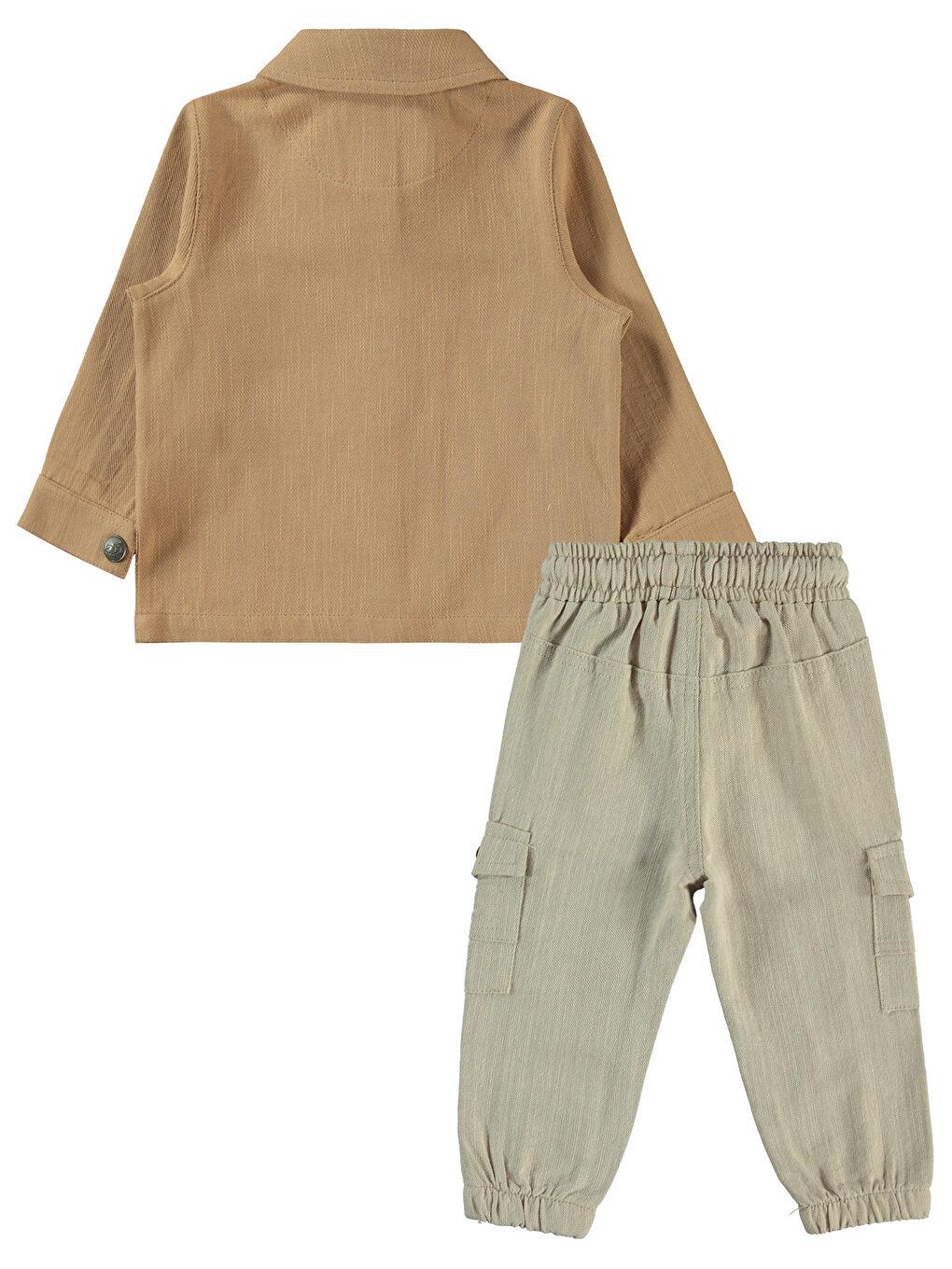 Pembe Erkek Çocuk 3'lü Takım 1-3 Yaş Somon-1