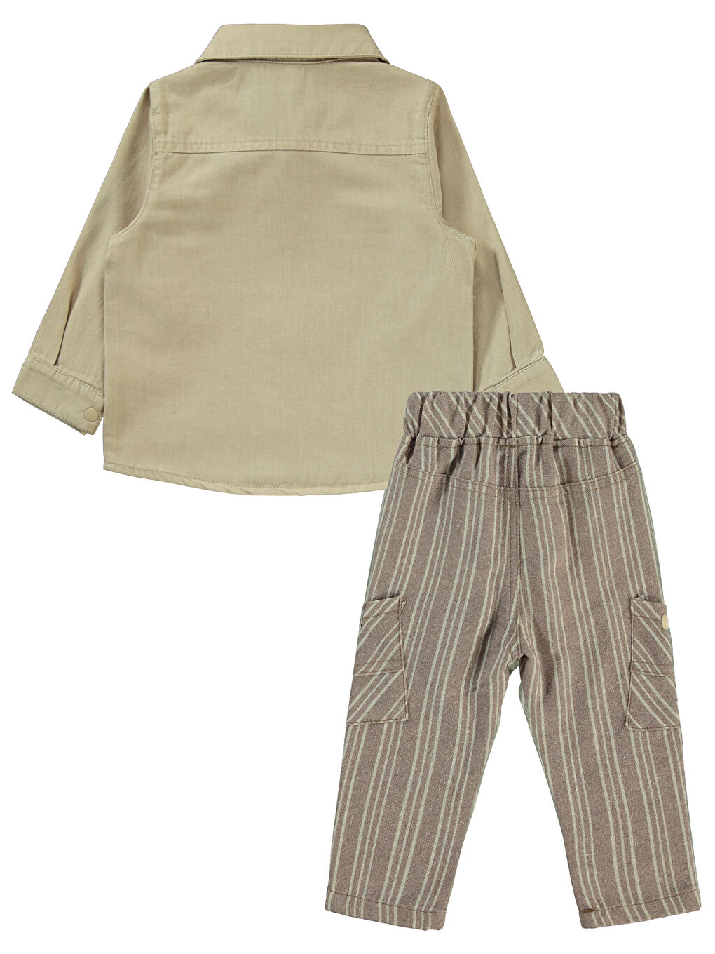 Erkek Çocuk 3'lü Takım 1-3 Yaş Bej-1