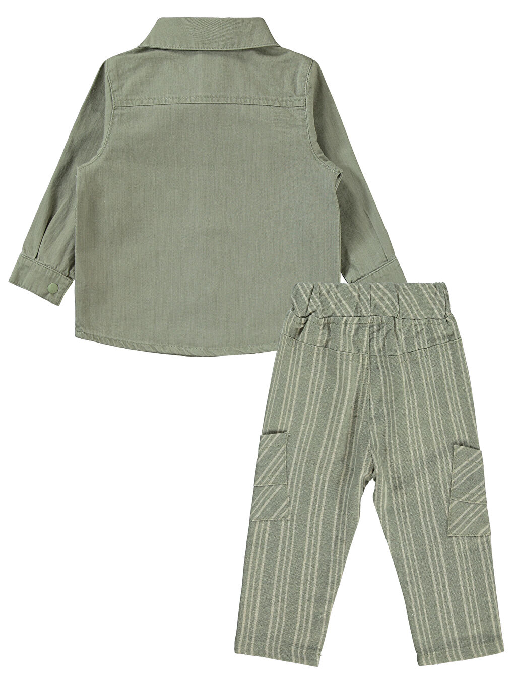 Erkek Çocuk 3'lü Takım 1-3 Yaş Haki-1