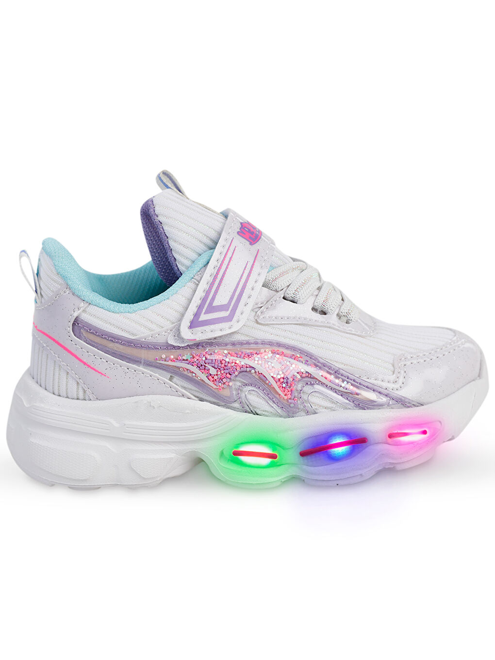 Kız Çocuk Spor Ayakkabı 26-30 Numara Beyaz-Mor-5