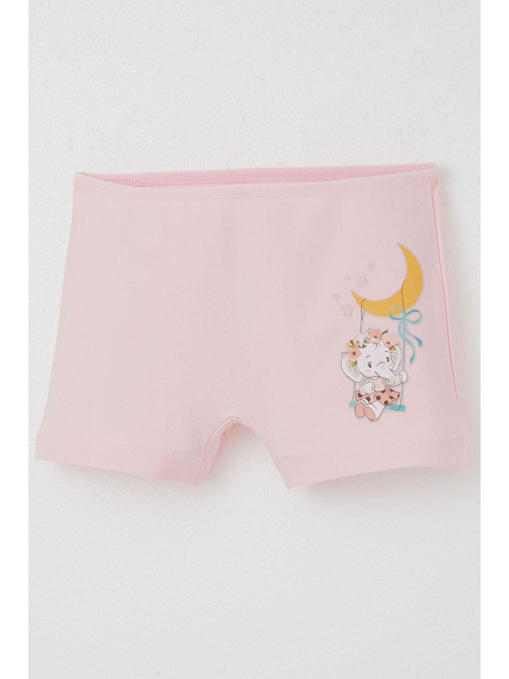 Kız Çocuk Boxer Sevimli Bebek Fil Baskılı Pembe (7 Yaş)-2