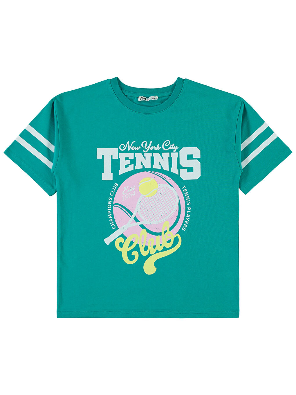 Girls Kız Çocuk Tişört 10-13 Yaş Yeşil