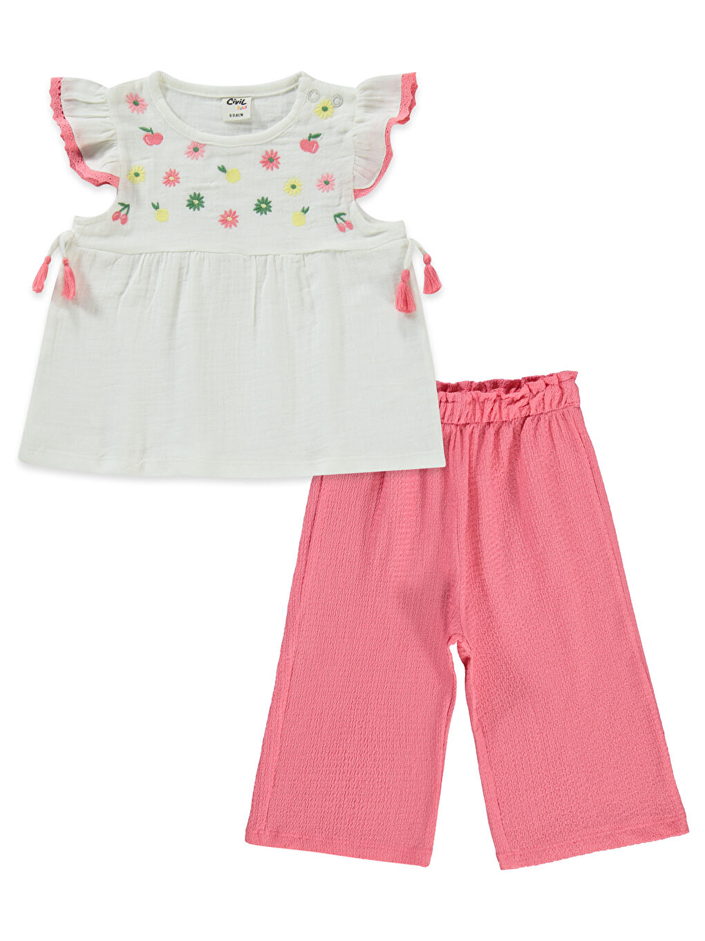 Baby Kız Bebek Takım 6-18 Ay Ekru