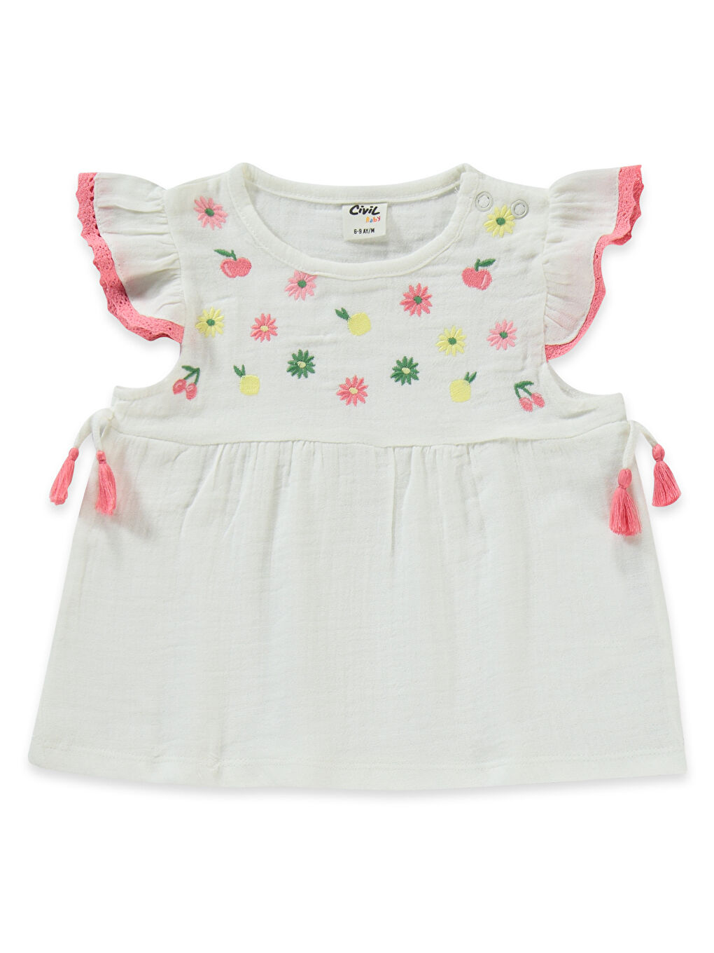 Baby Kız Bebek Takım 6-18 Ay Ekru-2