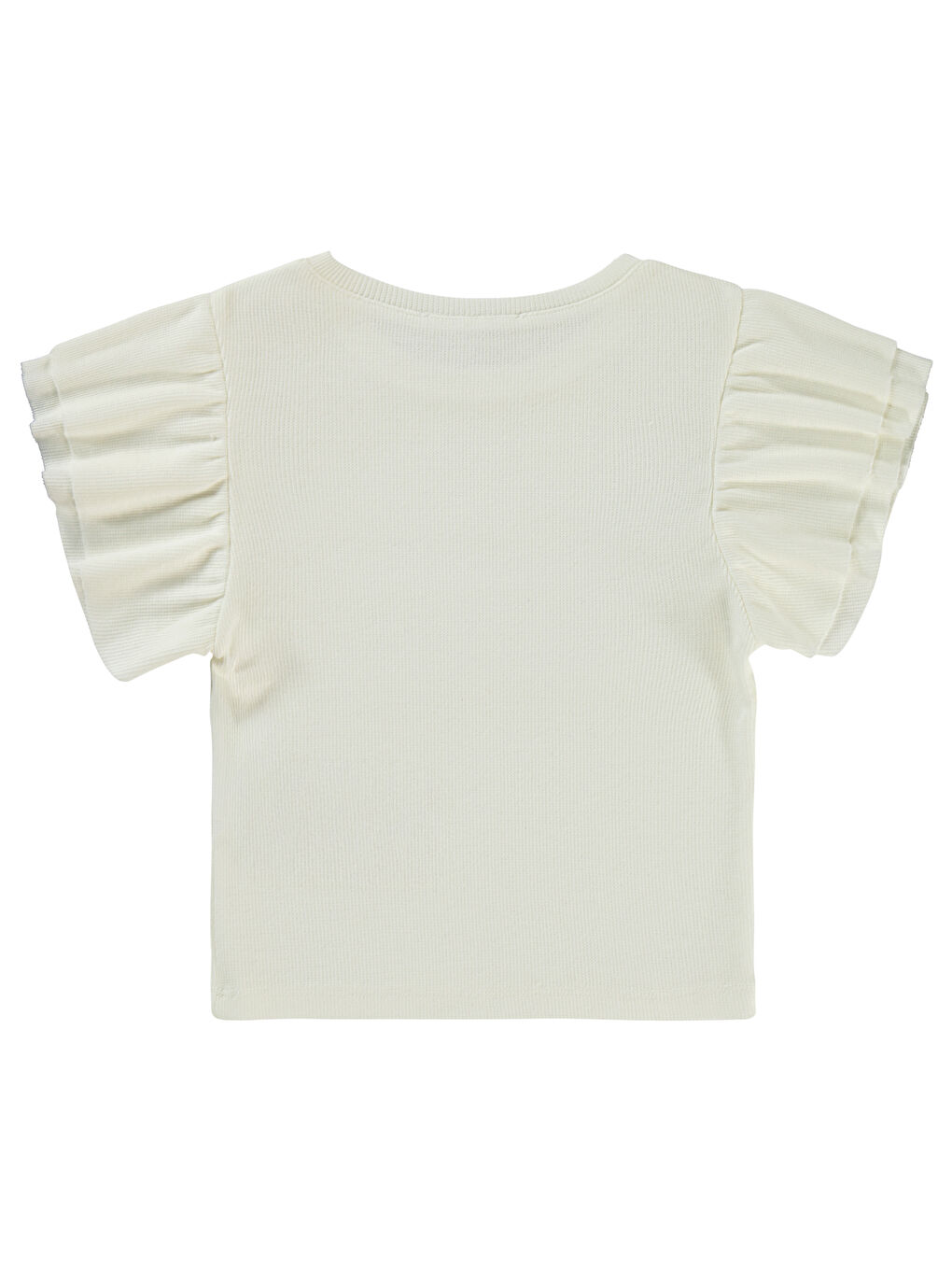 Girls Kız Çocuk Tişört 6-9 Yaş Ekru-1