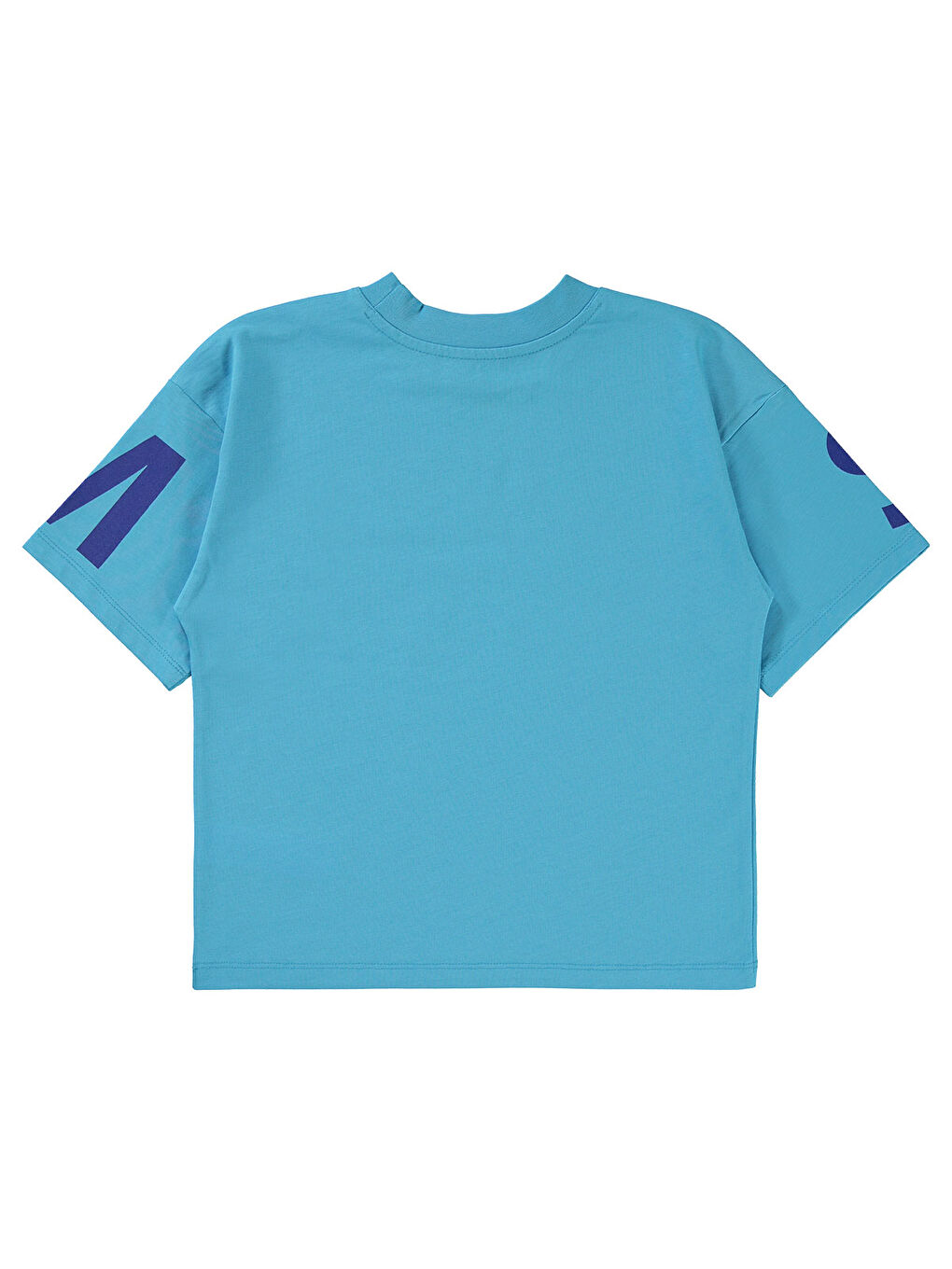 Boys Erkek Çocuk Tişört 6-9 Yaş Turkuaz-1