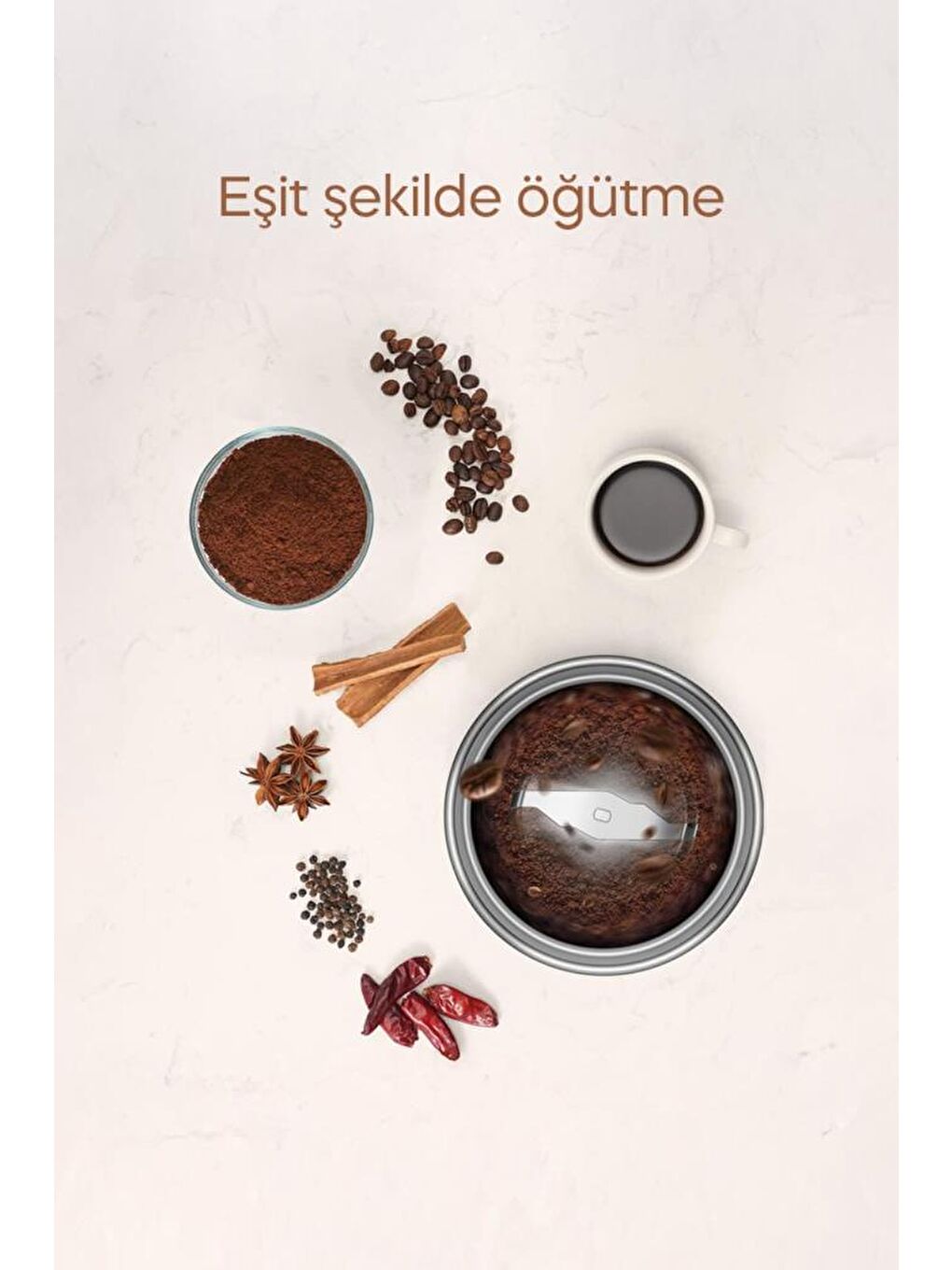 SCM-2982 Kahve Ve Baharat Öğütücü Krom-3