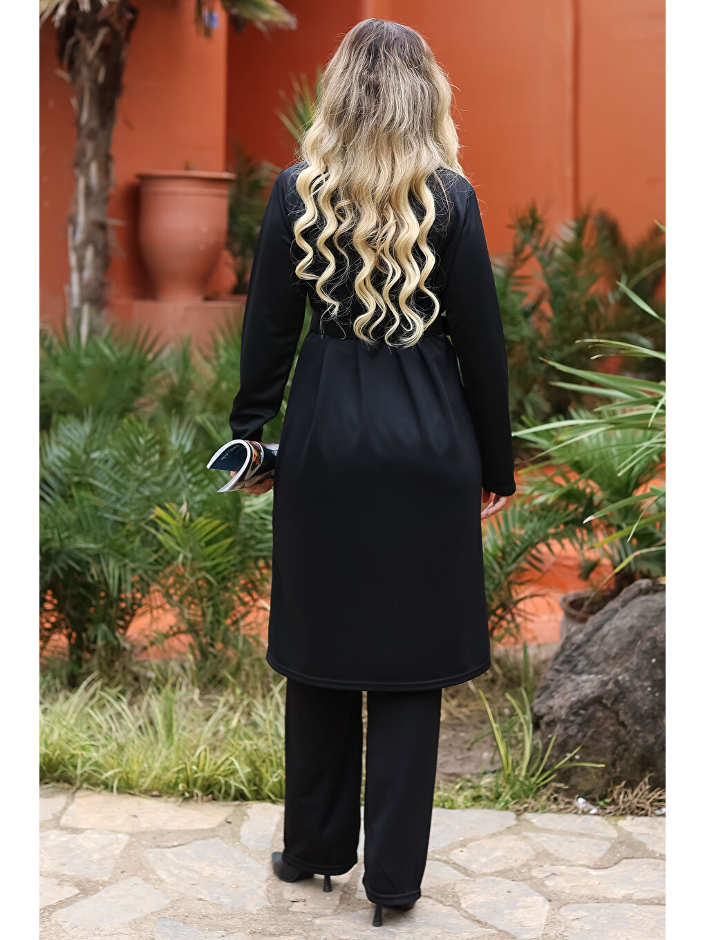 Hırka Pantolon İkili Takım Siyah - 13197-5