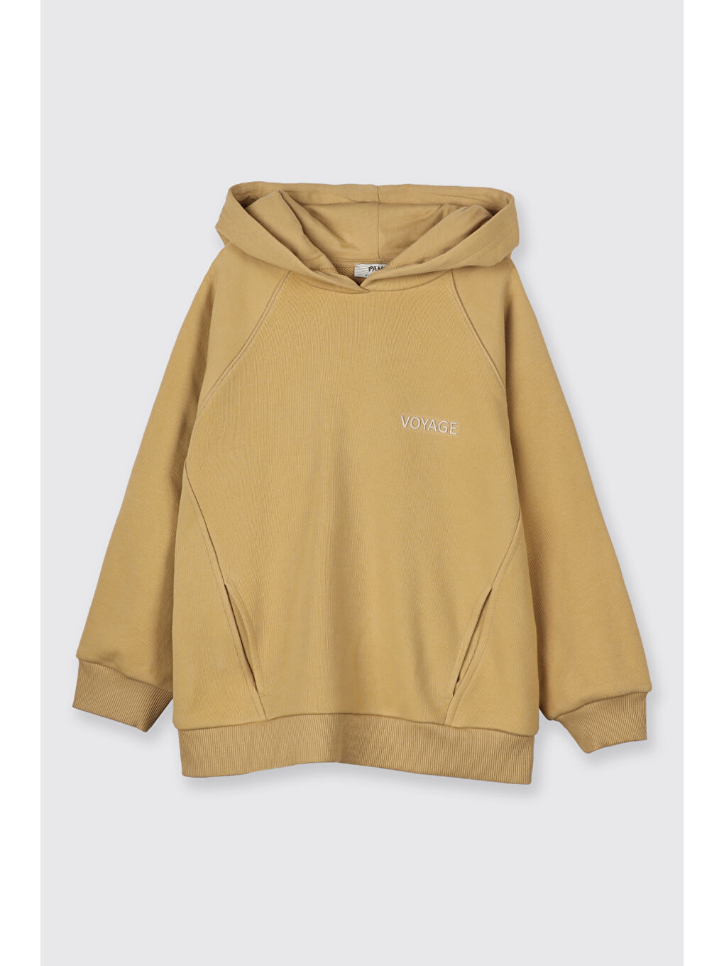Sarı Erkek Çocuk Kapüşonlu Hardal Sweatshirt-2