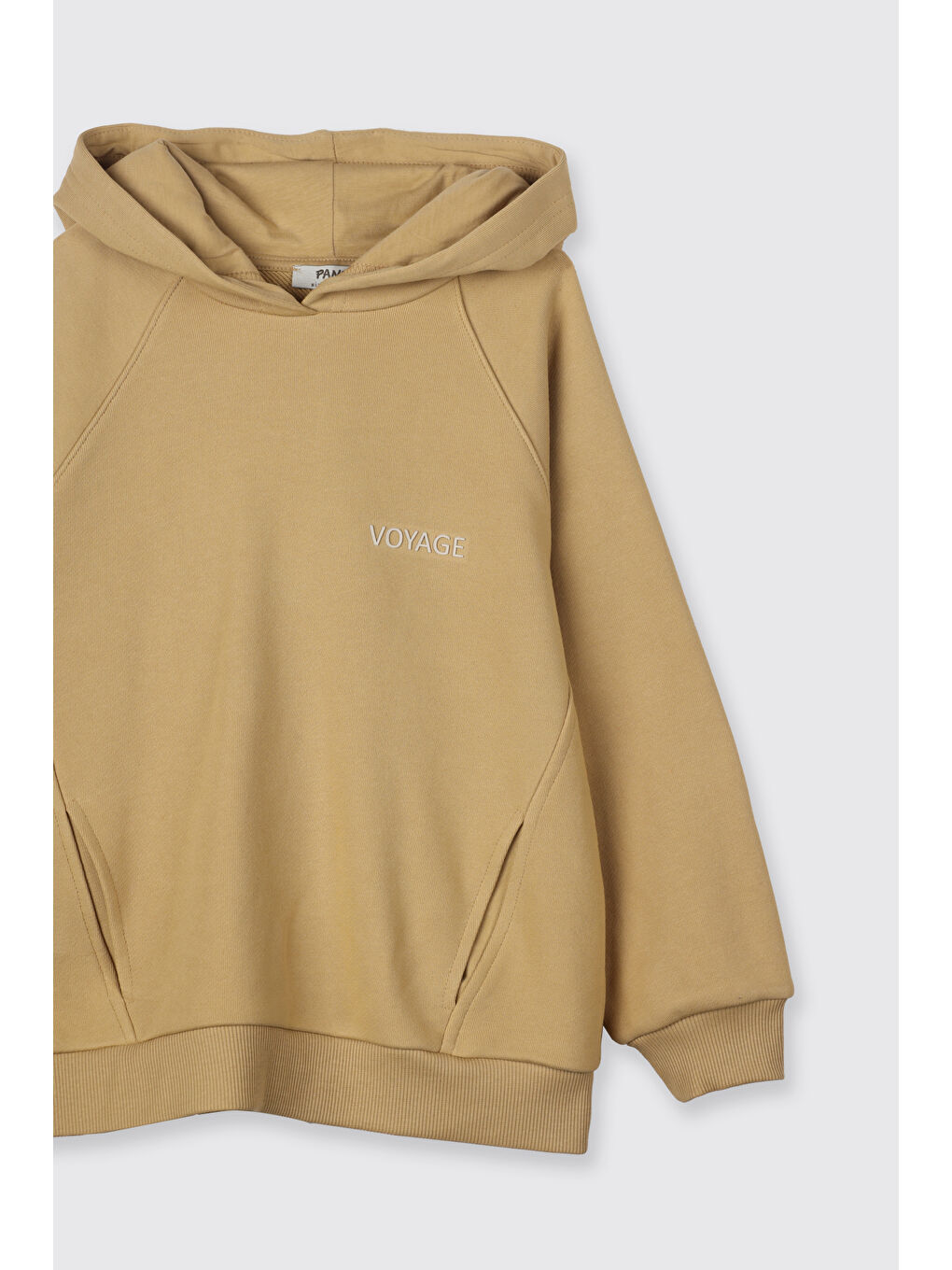 Sarı Erkek Çocuk Kapüşonlu Hardal Sweatshirt-4