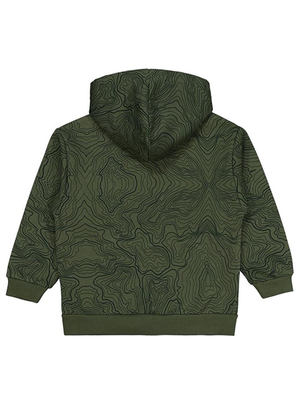 Haki Boys Everest Armalı Koordinat Empirme 10-13 Yaş Hırka-1