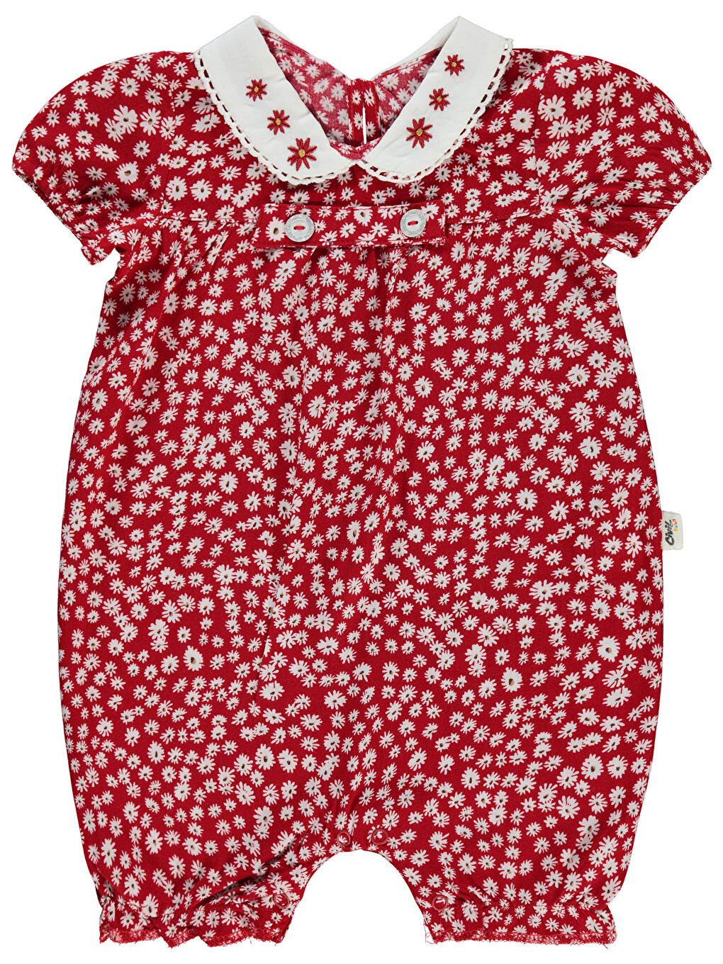 Baby Kız Bebek Patiksiz Tulum 6-18 Ay Kırmızı