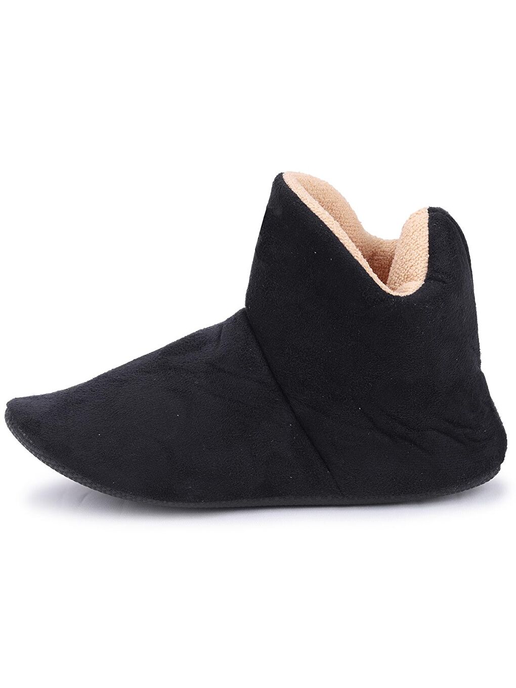 Siyah 001 Kadın Ev Botu Panduf Ev Terliği-4