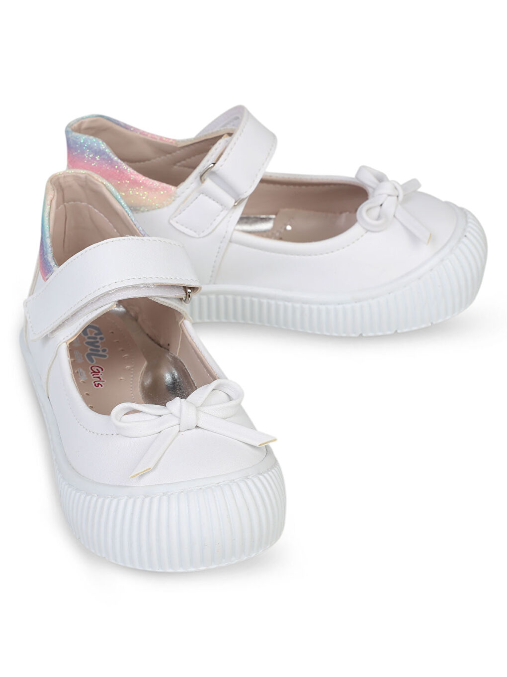 Girls Kız Çocuk Babet 26-30 Numara Beyaz-1