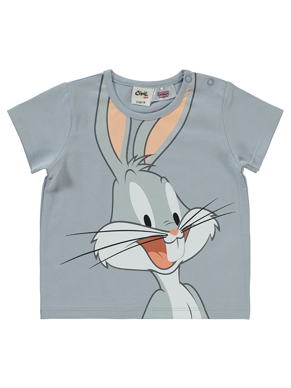 Bugs Bunny Kız Bebek Şortlu Takım 6-18 Ay Mavi-2